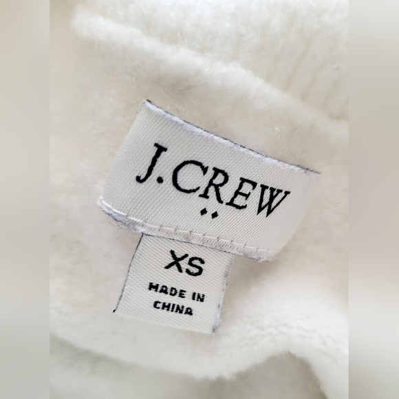 J.Crew Women's Turtleneck Sweater Acryl/Wool Blend Milk White XS - Picture 2 of 16